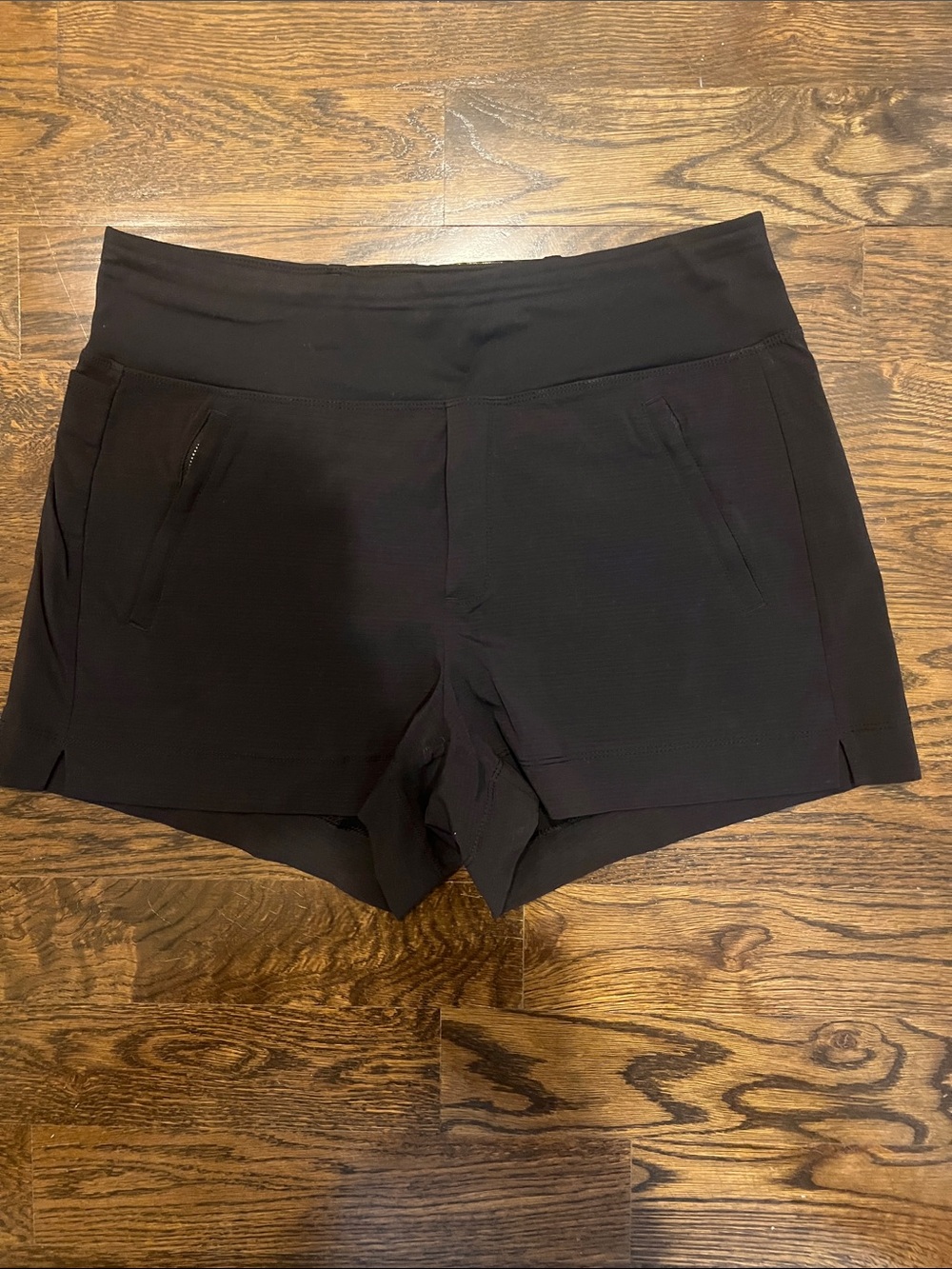 Athleta Black Women's Athletic Shorts with Front Pockets